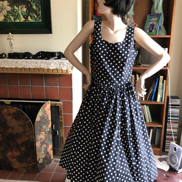 laura ashley polka dot dress